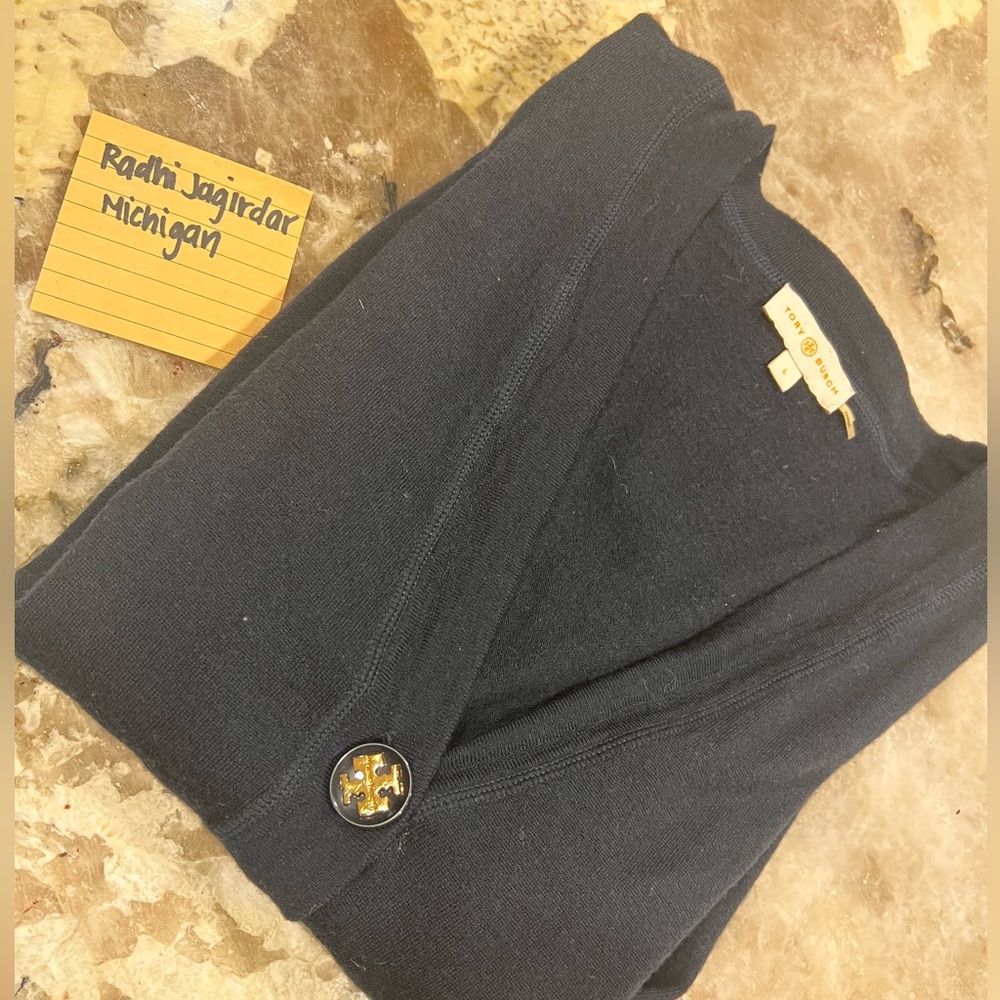 Tory Burch Simone Sweater (Navy) - Large